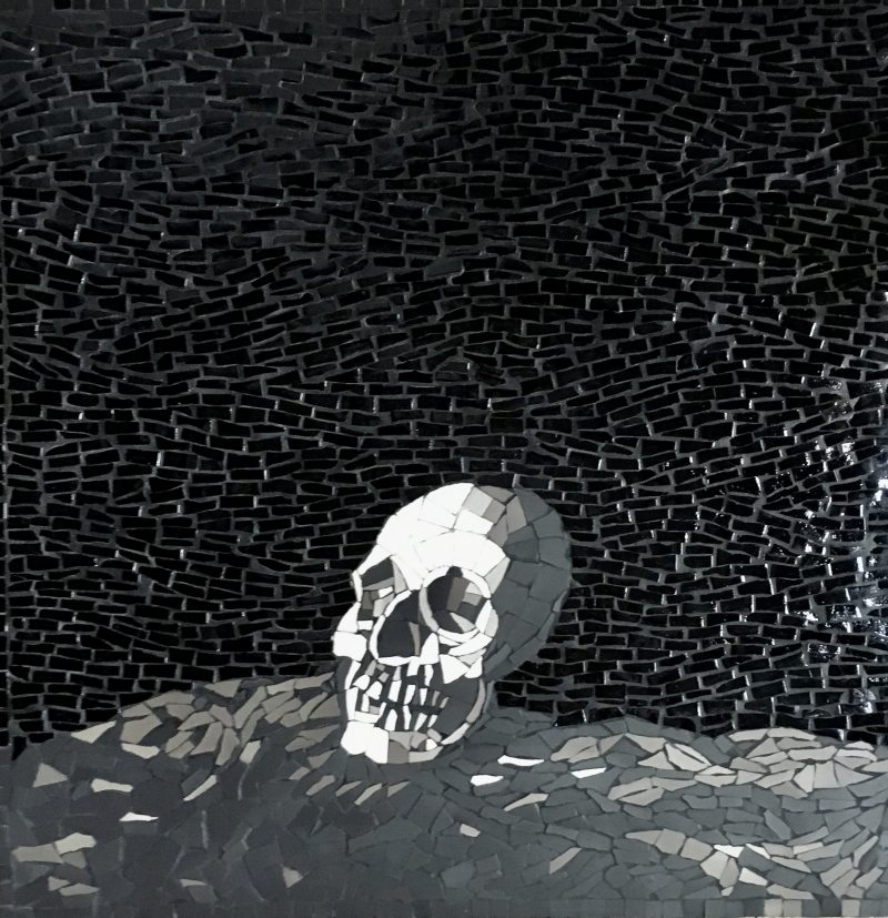 'Skull Still Life' Custom Mosaic Artwork.
