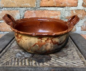 Vintage Hand Made Mexican Large Clay Pot