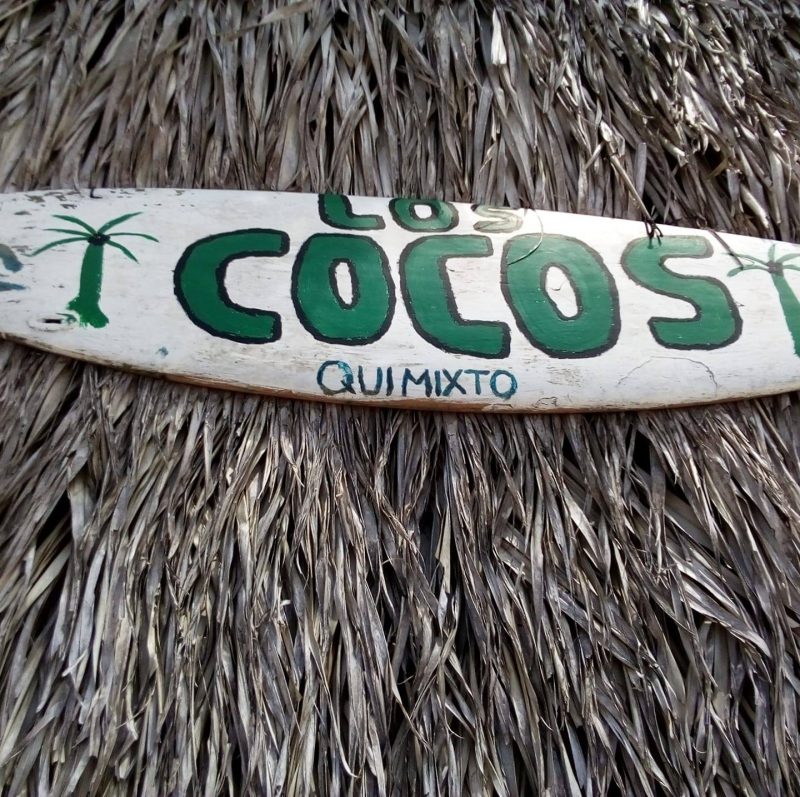 Los Cocos Infamous Surfboard Signs.