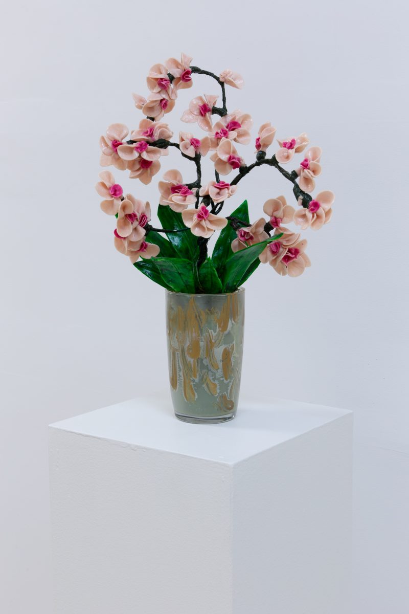 Brigida Cuddemi, Untitled (Flowers) 1, c. 2019. Sculptures approx 20 x 13 inches. $450 each. 