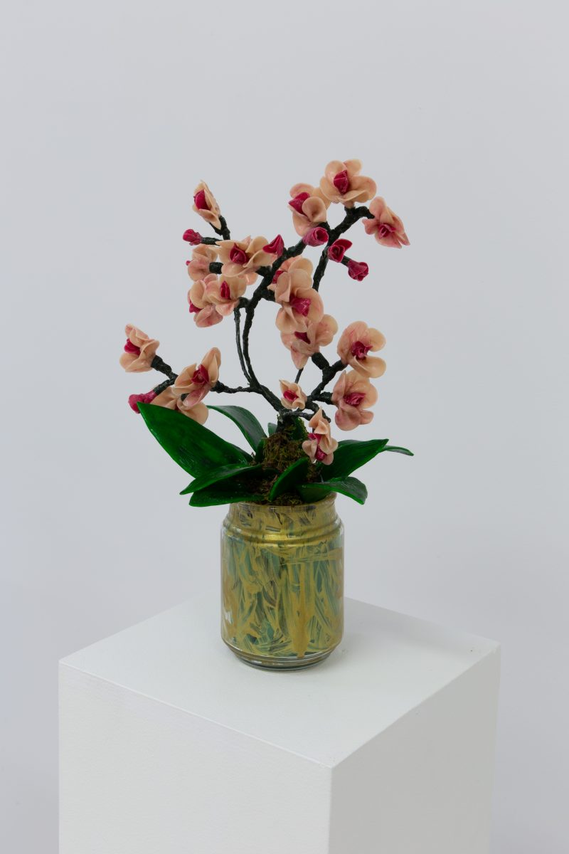 Brigida Cuddemi, Untitled (Flowers) 4, c. 2019. Sculptures approx 20 x 13 inches. $450 each. 