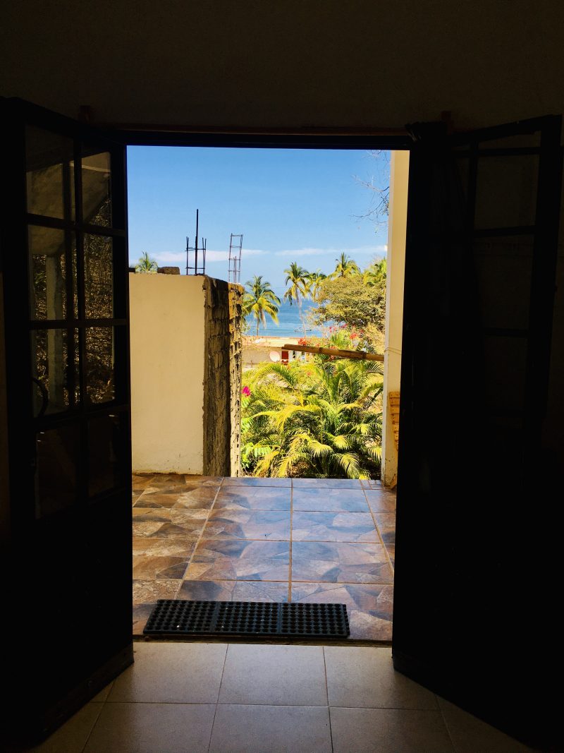 Casita Maura (Main House), View of Ocean from Interior of House.