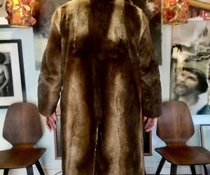 SOLD. Mid Century Vintage Men’s Beaver Fur Coat