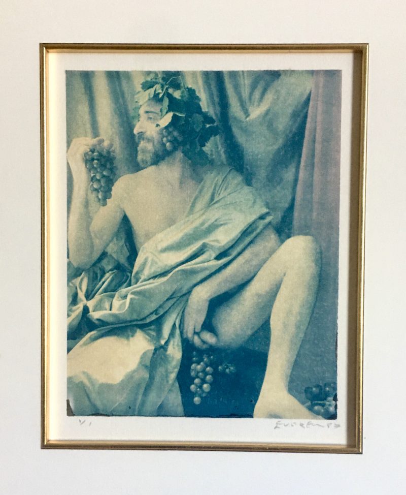 EVERGON 'Bacchus', 1988, 7.5 x 9 inches, Polaroid transfer to paper, Edition 1 of 1, Appraised in 1997, Acquired from artist, Framed with museum glass. Measures 22 width x 24.5 height (inches).