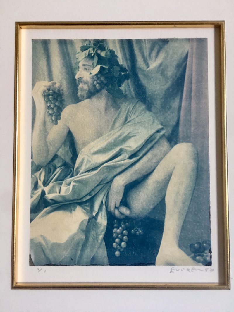 EVERGON 'Bacchus', 1988, 7.5 x 9 inches, Polaroid transfer to paper, Edition 1 of 1, Appraised in 1997, Acquired from artist, Framed with museum glass. Measures 22 width x 24.5 height (inches).