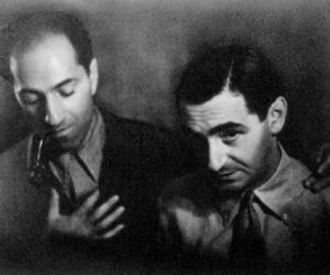 SOLD. George Gershwin, Self Portrait with Irving Berlin, 1936