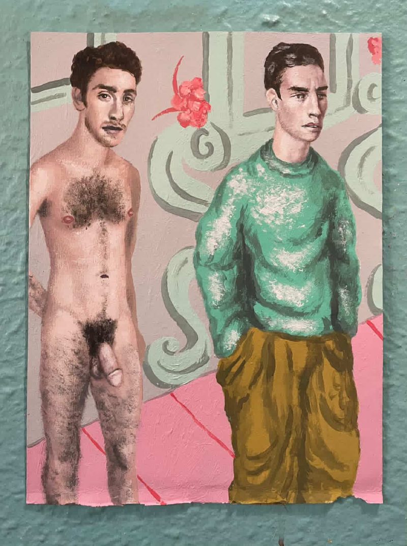 Bruno Leydet (Montreal, Canada), 'Niles', acrylic, acrylic on canvas paper, 12 x 9 inches 2025, USD$450