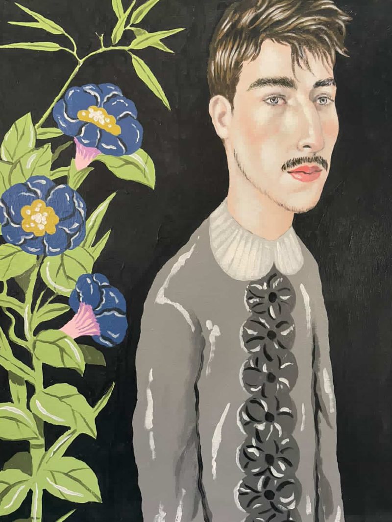 Bruno Leydet (Montreal, Canada), 'Dark Patchouli', acrylic, acrylic on canvas paper, 20 x 16 inches, 2025, USD$450