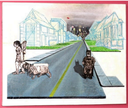 SOLD. My Childhood Architecture
Oil On Canvas 16 x 20 x 2 in (40.64 x 50.8 x 5.08 cm)
Paul Sharp, 2009. $200
