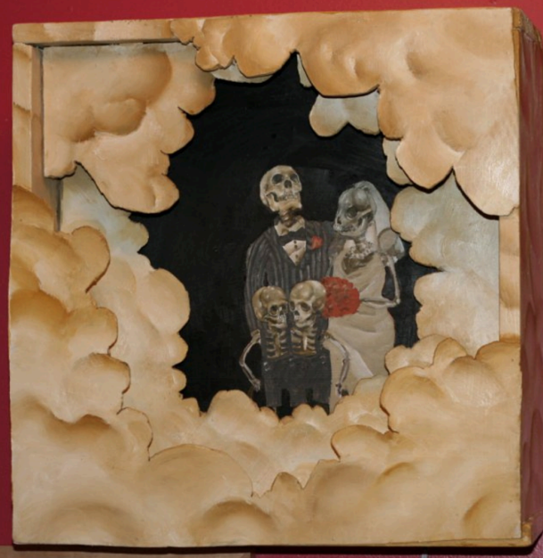 All Dogs Go To Heaven
Wood Sculpture With Lights 18 x 18 in (45.72 x 45.72 cm)
Dietrich Rostek, 2010. $80