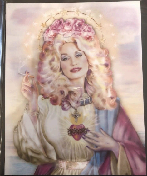 SOLD. Stars as Saints - Dolly Parton Print
Unknown Artist. $10