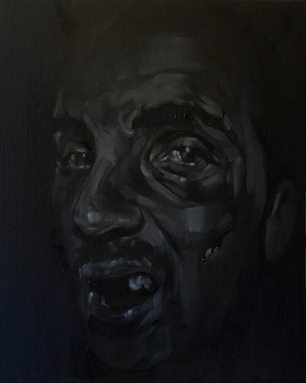 ANDREW SALGADO, 'Bloody Faggot' 2009, Oil on Canvas (Self-Portrait). For Reference Only. NOT AVAILABLE FOR SALE.