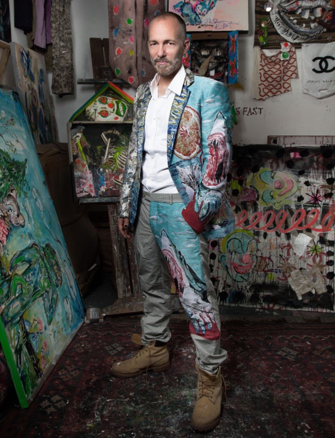 Scooter LaForge in Studio, New York. 