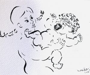 Noriko Shinohara (New York), Set of 2 Drawings, 2015