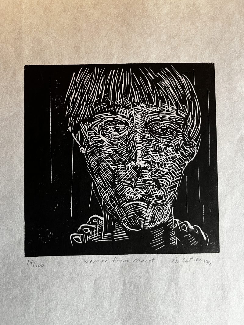 'Woman from Manet', 14/100, Measures 10.5 X 11 inches