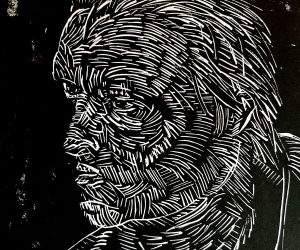 Set of Linocut Portraits by David Cation, 1996