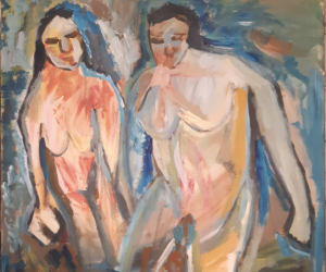 ‘Nude Couple’, Painting by Anne Johnson, 2005
