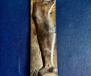 Antique Greek ‘Tamata’ Prayer Plate of a Leg
